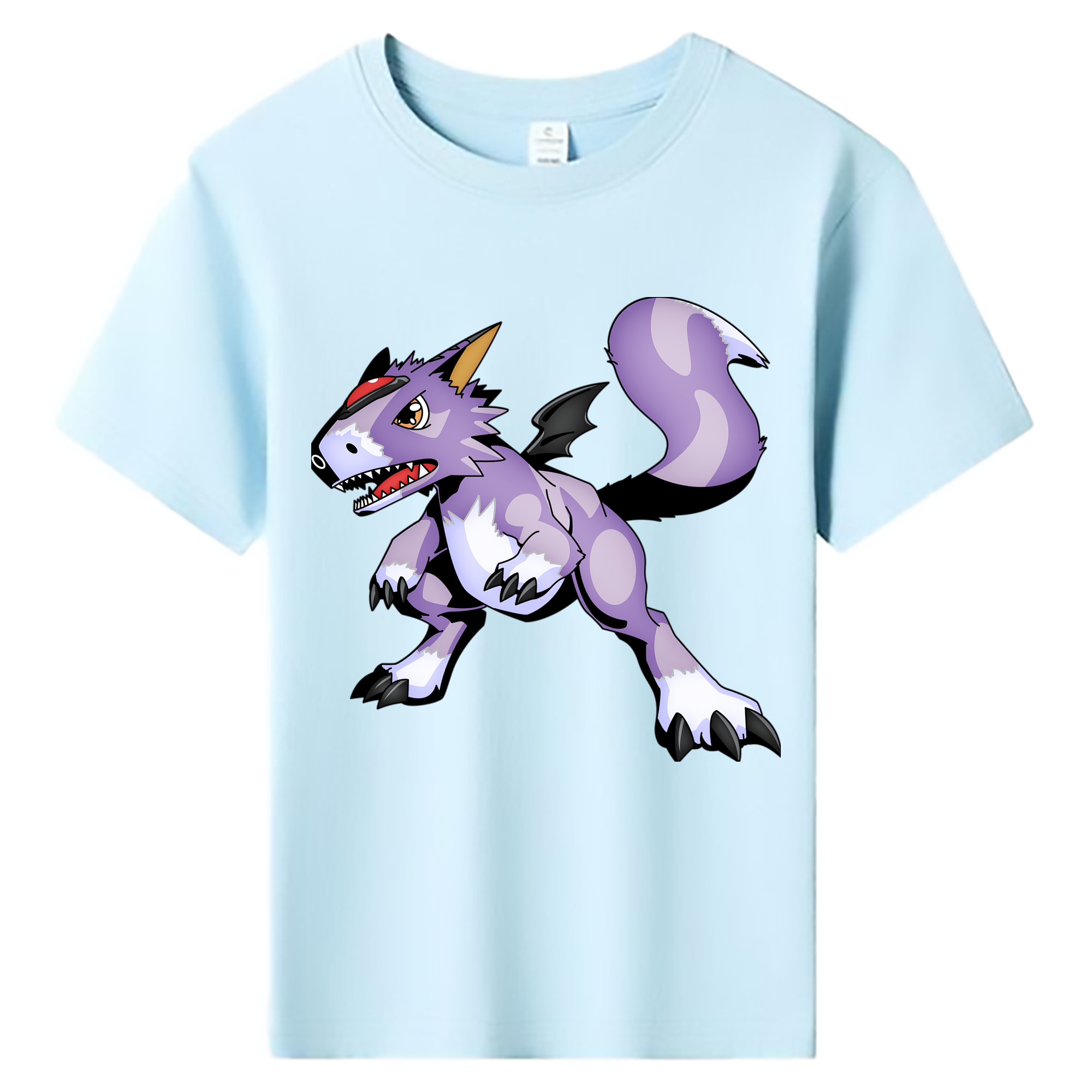（画像用） Digimon デジタルモンスター/デジモン 綿100％キッズTシャツ（フロントプリント）